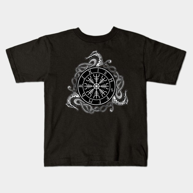 Aegishjalmur, helm of awe Kids T-Shirt by NateArtDesign